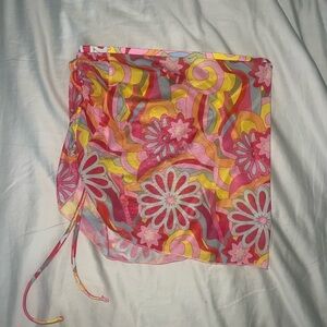 Floral Bathing Suit Cover Up Size Small
